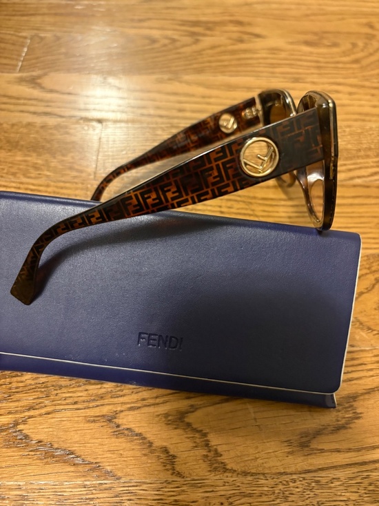 Authentic Fendi FF 0359/G/S Havana FF Logo Cat Eye Sunglasses main image 5